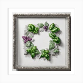 Wreath Of Herbs Art Print