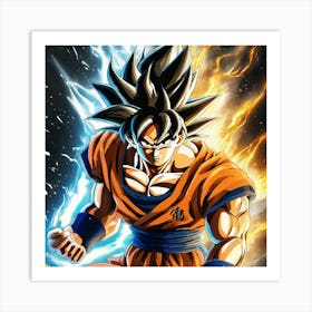 Dragon Ball Z Wallpaper 6 Art Print