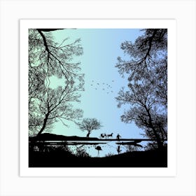 Silhouettes Art Print