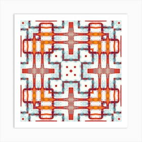 Ethnic Pattern Abstraction From Lines 1 Art Print