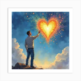 Heart Of Love Art Print