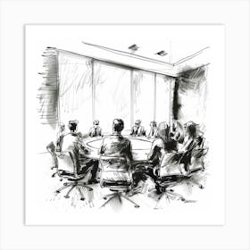 Business Meeting 14 Art Print