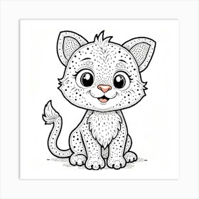 Dot to Dot animal Art Print