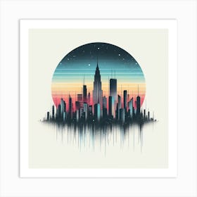 New York City Skyline 4 Art Print