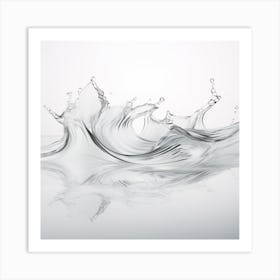 Water Splash Art Print