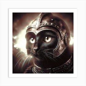 Feline Cat Creative Artwork Illustration 121 Art Print