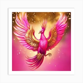 Neon Phoenix Art Print