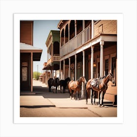 Old West Town 10 Art Print