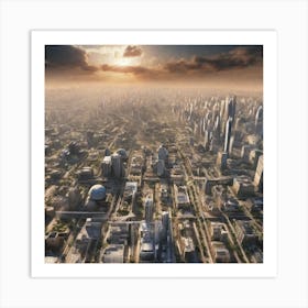 Futuristic Cityscape 35 Art Print