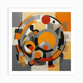 Abstract Circles 1 Art Print