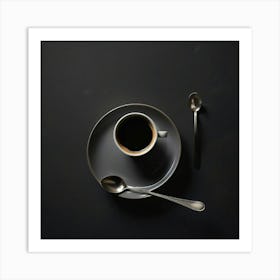 Coffee And Spoons Art Print