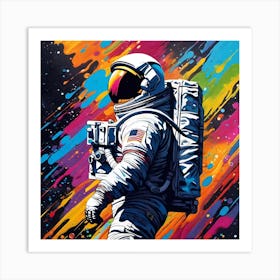 Astronaut In Space 6 Art Print