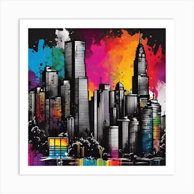 New York City Skyline 36 Art Print