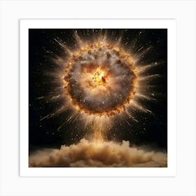 Atomic Explosion Art Print