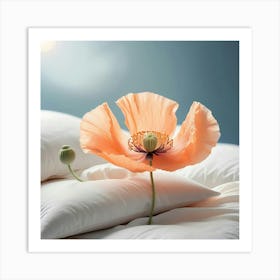 Poppy On A Bed 5 Art Print