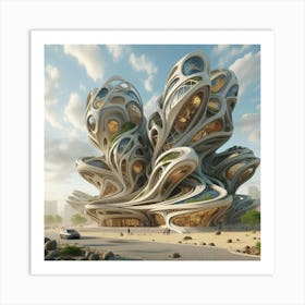 Futuristic building Art Print