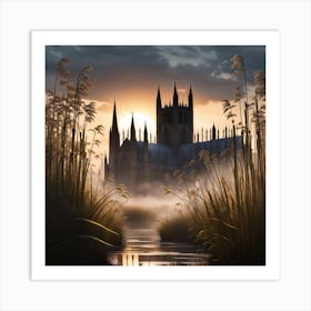 cathedral in the marsh Art Print