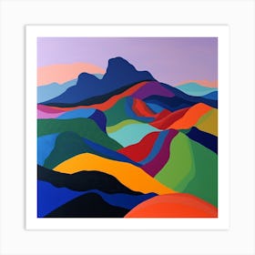 Abstract Travel Collection Montserrat 2 Art Print