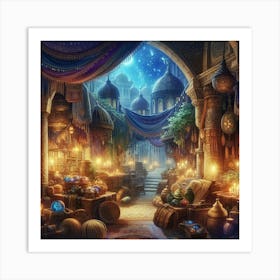 Islamic Bazaar 1 Art Print