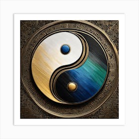 Yin Yang Symbol 12 Art Print