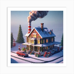 Santa'S House 3 Art Print