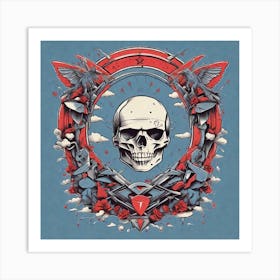 Skull And Crossbones 1 Art Print