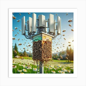 5 G Bees Art Print