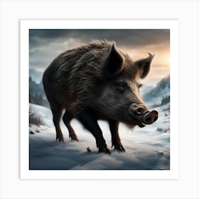 Wild Boar Art Print