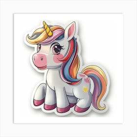 Unicorn Sticker 31 Art Print