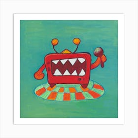 Tv Monster Art Print