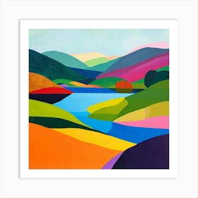 Colourful Abstract Loch Lomond Scotland 4 Art Print