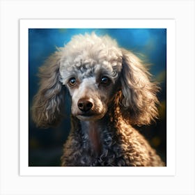 Poodle Portrait Art Print