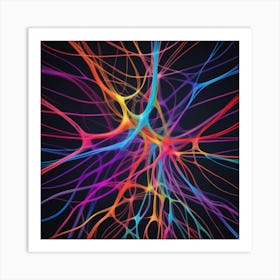 Abstract Neuron Art Print