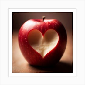 Heart Shaped Apple 1 Art Print