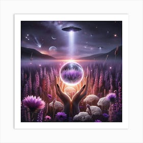 Lavender Teleport Art Print