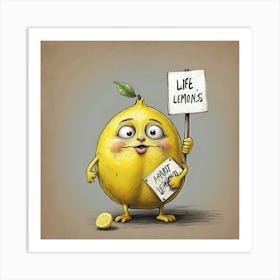 Life Lemons Art Print