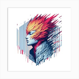 Fire - Woman Art Print