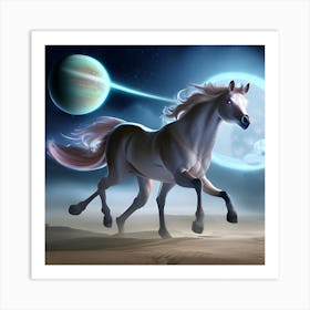 Alien Horse Art Print