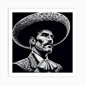 Mexican man 3 Art Print