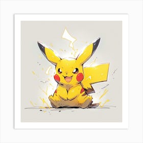 Pokemon Pikachu artwork Art Print