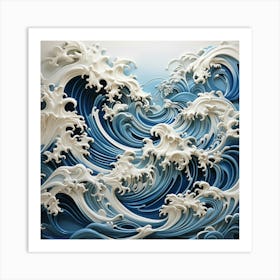 Great Wave 4 Art Print