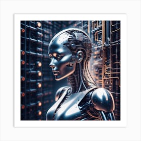 Robot Woman 15 Art Print