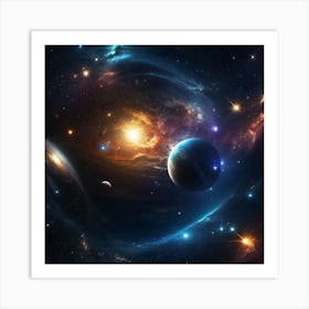 Space Wallpaper 2 Art Print