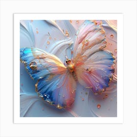 Butterfly Hd Wallpaper Art Print