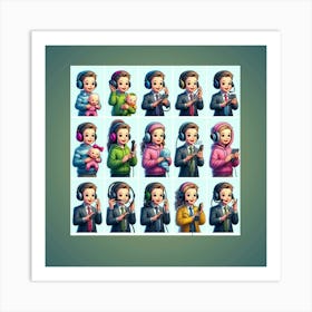 Pictures that keep youths smiling Art Print