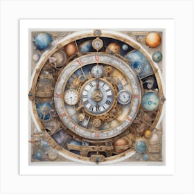 Fifty Seconds For Big Bang Watercolor 1 Art Print