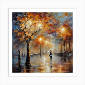 Rainy Night Art Print