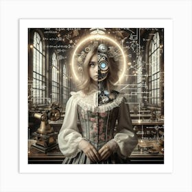 Steampunk Girl 27 Art Print