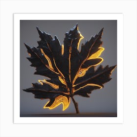 Autumn Leaf Art Print