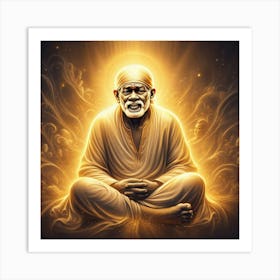 Sai Baba 2 Art Print